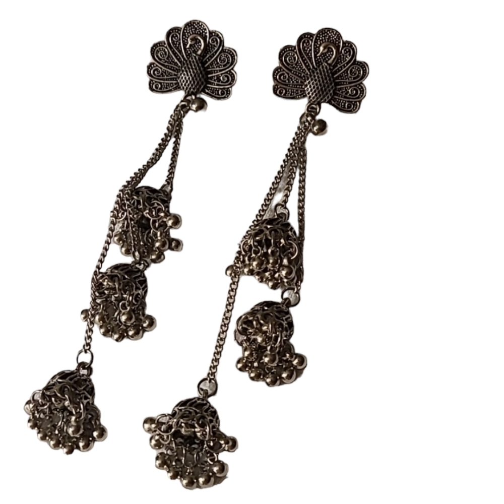 Peacock Boho Earrings